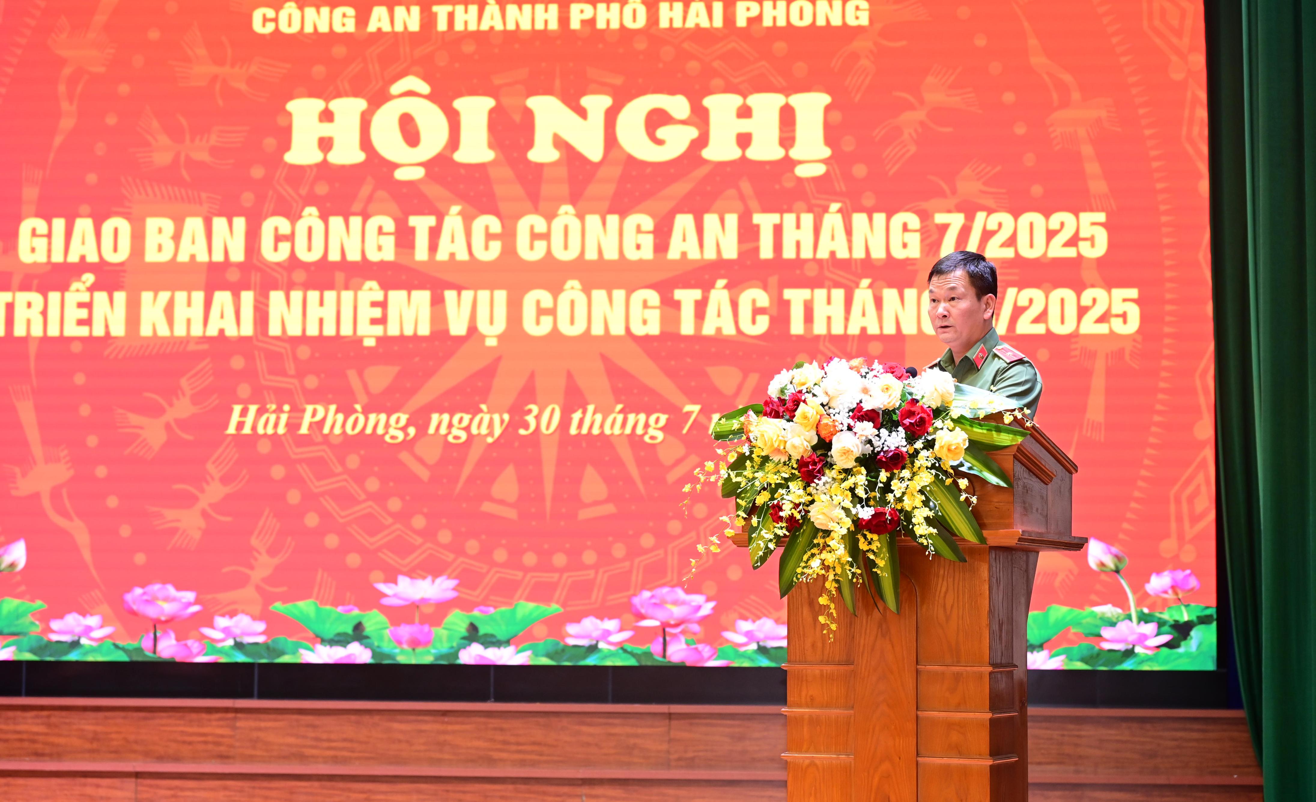 Công an thành phố triển khai 9 nhiệm vụ công tác trọng tâm tháng 8 năm 2025